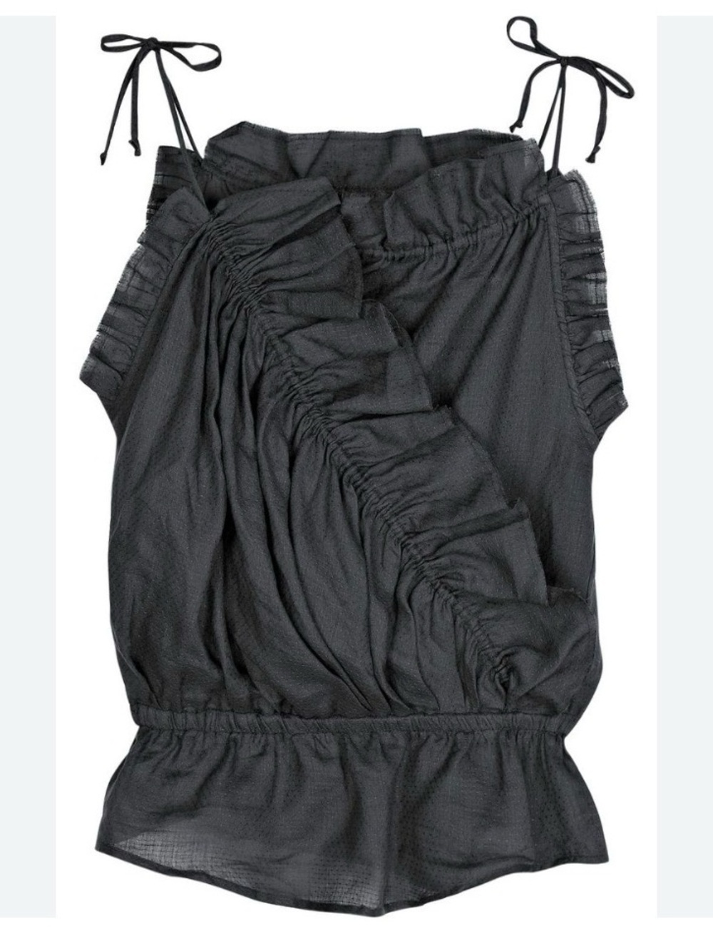 Isabel Marant Ruffle Tie-Shoulder Women’s Top